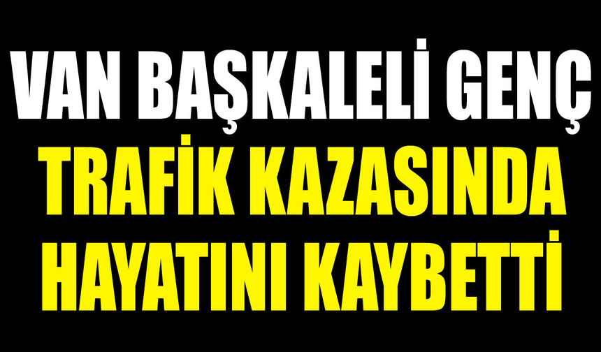 Van Başkaleli genç, trafik kazasında hayatını kaybetti