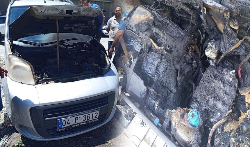 Van'da araç yangını kısa sürede söndürüldü