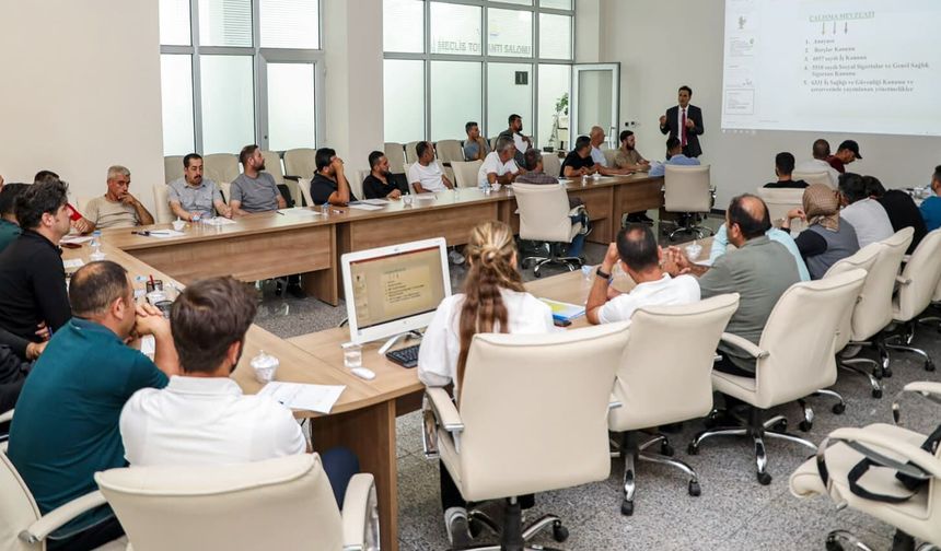 Van’da belediye çalışanlarına iş güvenliği eğitimi