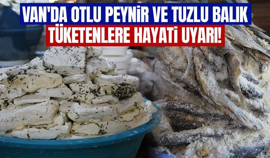 Van'da otlu peynir ve tuzlu balık tüketenlere hayati uyarı!
