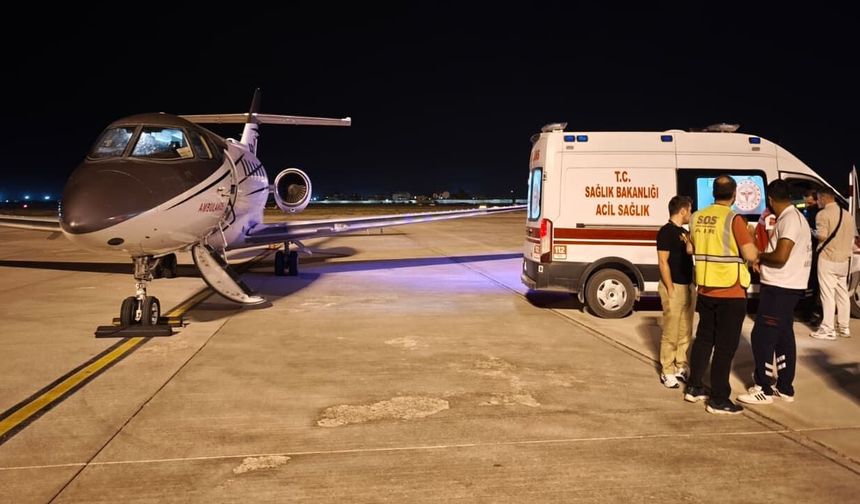 Vanlı hasta hava ambulansıyla GATA'ya sevk edildi