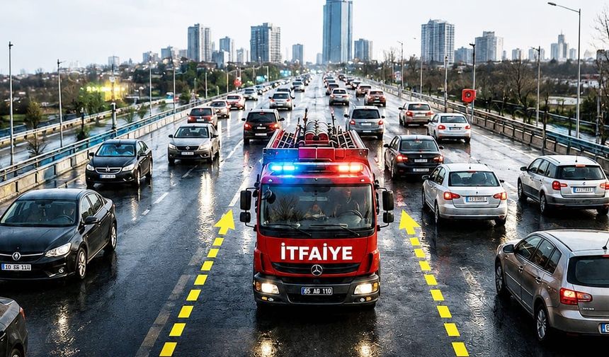 Vanlı sürücülere fermuar sistemi uyarısı