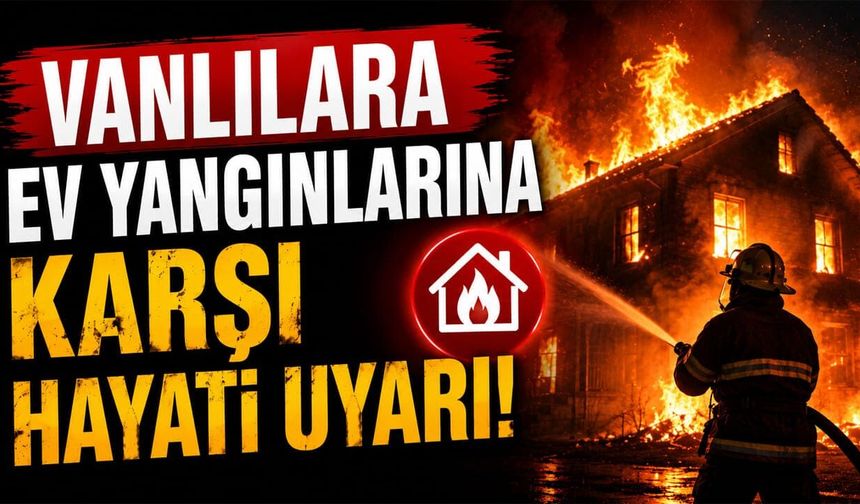 Vanlılara ev yangınlarına karşı hayati uyarı
