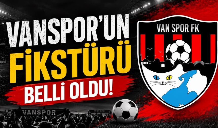 Vanspor’un fikstürü belli oldu!