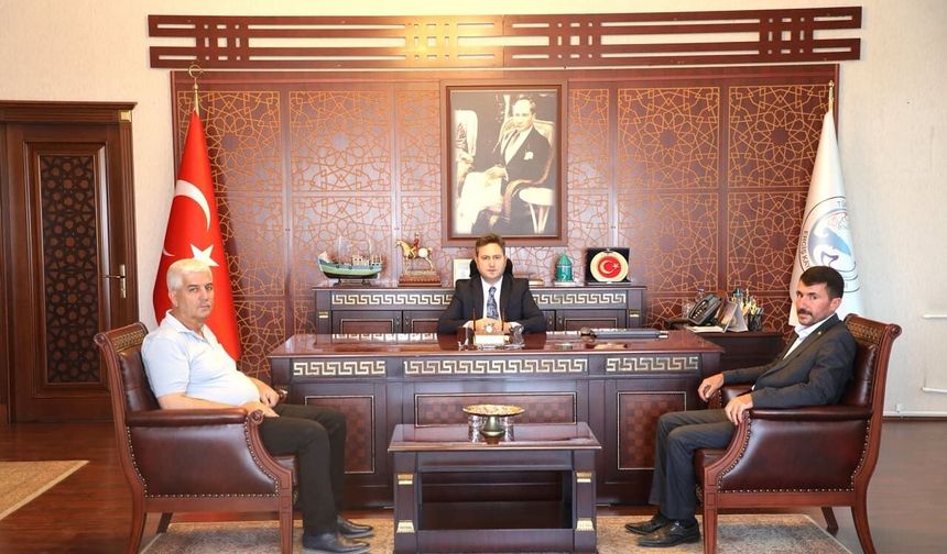 HÜDA PAR’dan Erciş Kaymakamı Çelik’e hayırlı olsun ziyareti