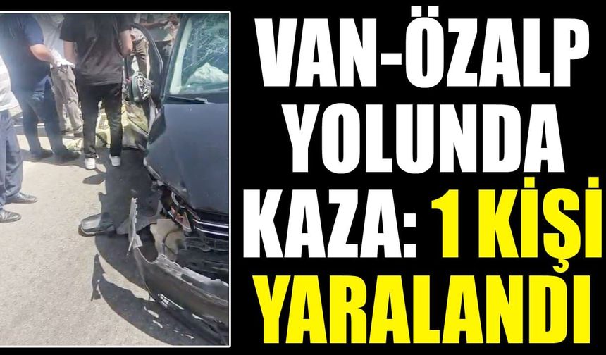 Van-Özalp yolunda kaza: 1 kişi yaralandı