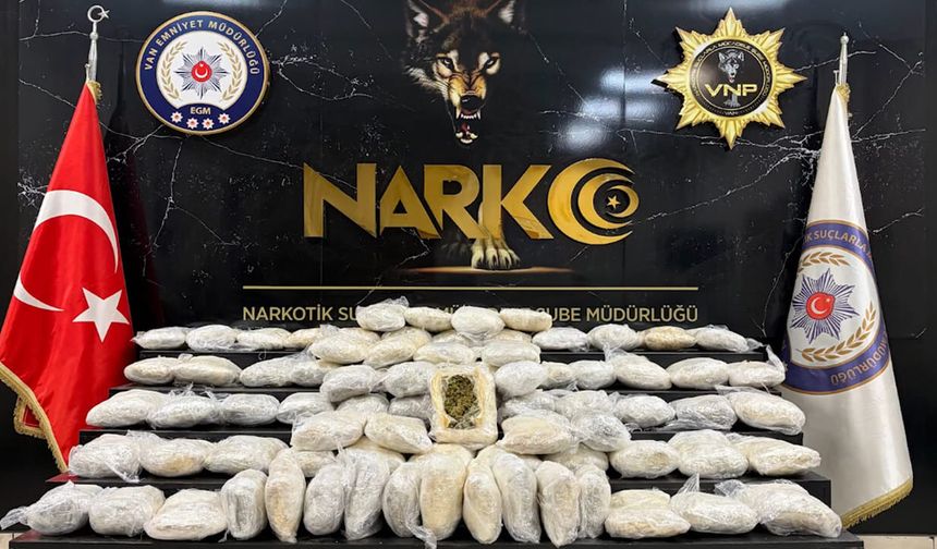 Van’da 48 kilo esrar ele geçirildi