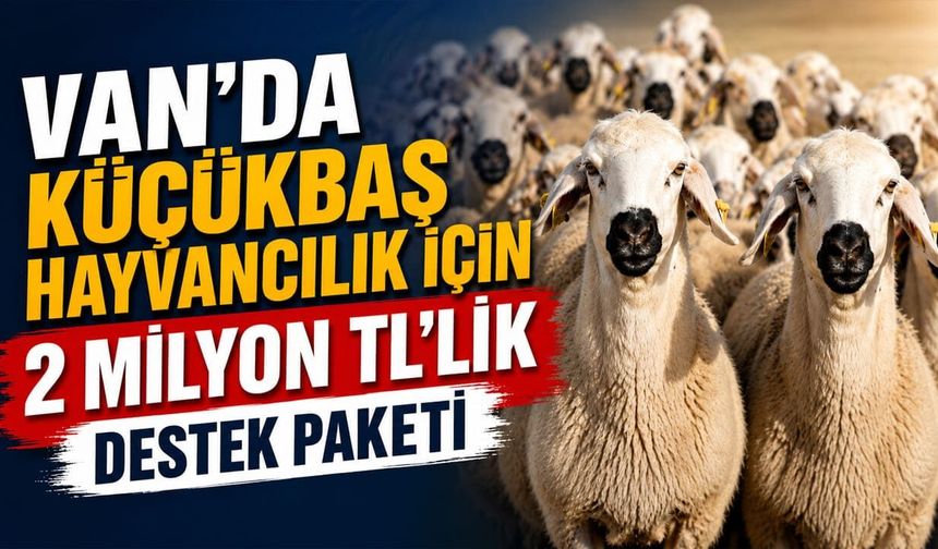 Van’da küçükbaş hayvancılık için 2 Milyon TL’lik destek paketi