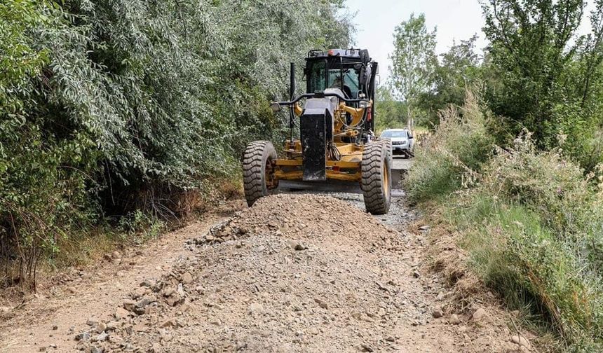 Gevaş’ta tarımsal arazi yolu çalışması