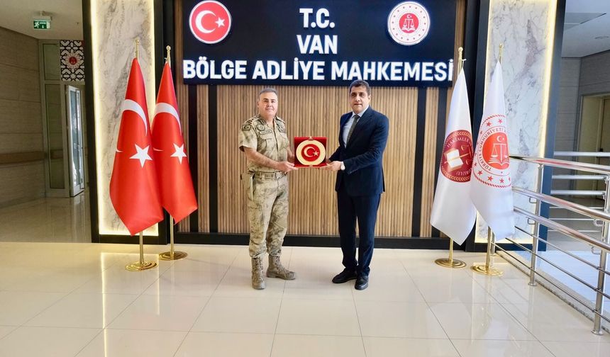 Tuğgeneral Mücahit Avkıran’dan Başsavcı Hikmet Salman’a ziyaret