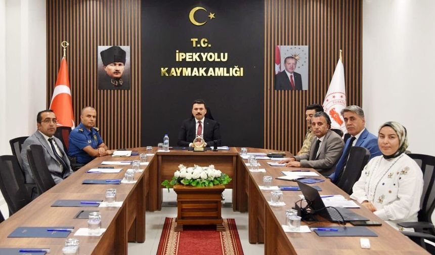 İpekyolu’nda okullar için tüm tedbirler masaya yatırıldı