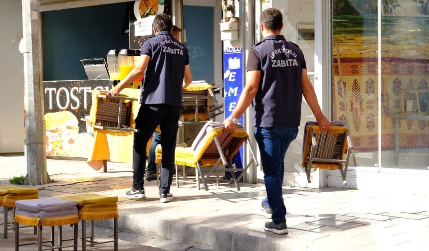 İpekyolu'nda yol ve kaldırım işgaliyle mücadele