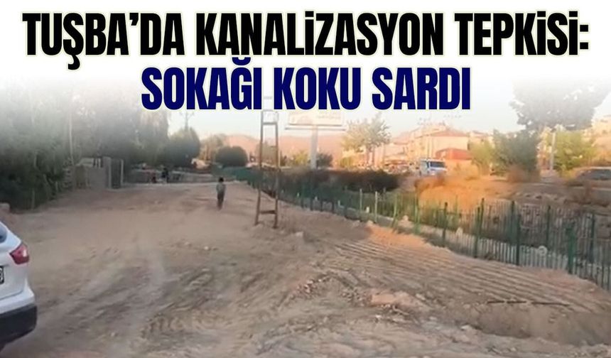 Tuşba’da kanalizasyon tepkisi: Sokağı koku sardı