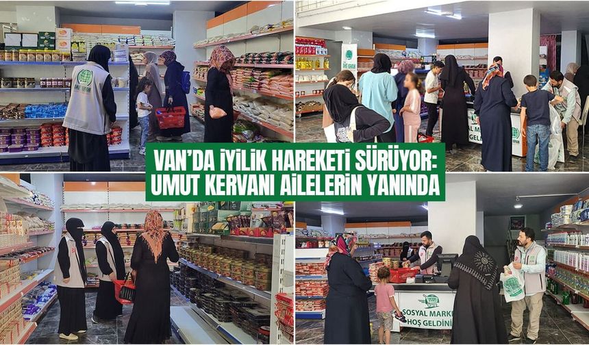 Van Umut Kervanı’ndan ihtiyaç sahiplerine gıda, giyim ve kırtasiye desteği