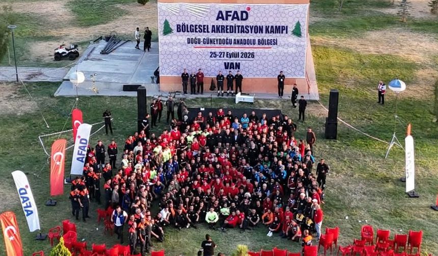 Van’da 3 günlük AFAD kampı tamamlandı