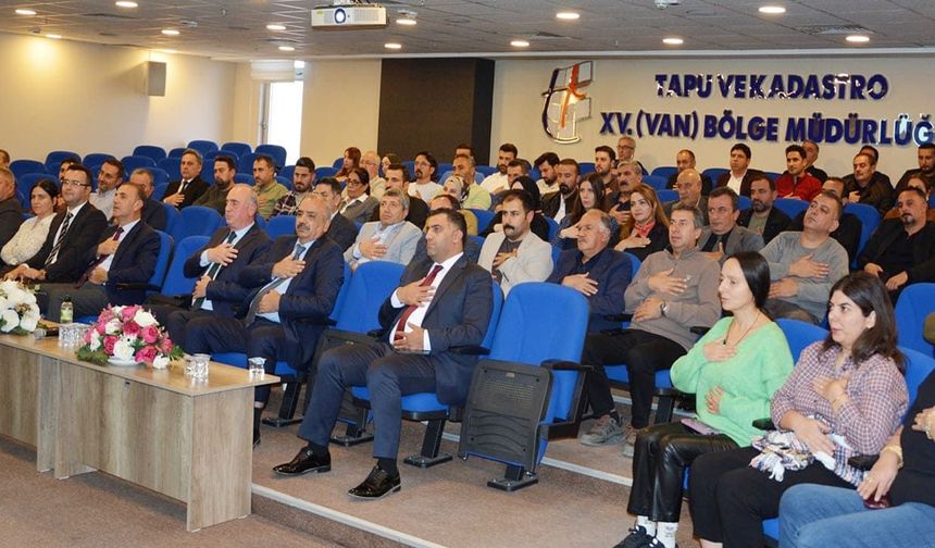 Van Tapu ve Kadastro Bölge Müdürlüğü’nde personele psikolojik dayanıklılık eğitimi