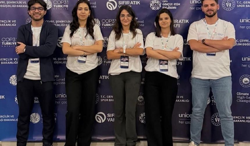 Van YYÜ öğrencisine COP31’de birincilik ödülü