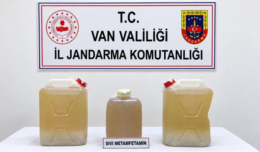 Van’da 34 kilo sıvı metamfetamin ele geçirildi