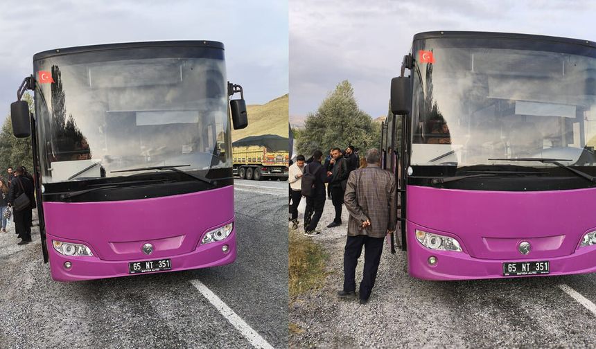 Van’da belediye otobüsü yolda kaldı: Yolcular mağdur oldu