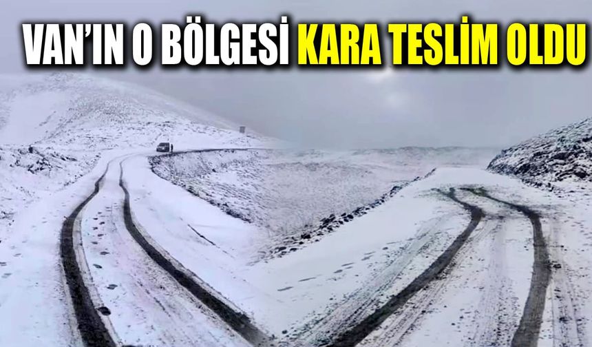 Van’ın o bölgesi kara teslim oldu