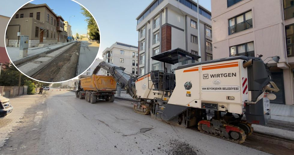 Van’da Eski Kale Yolu’nda yol yenileme çalışmaları başladı