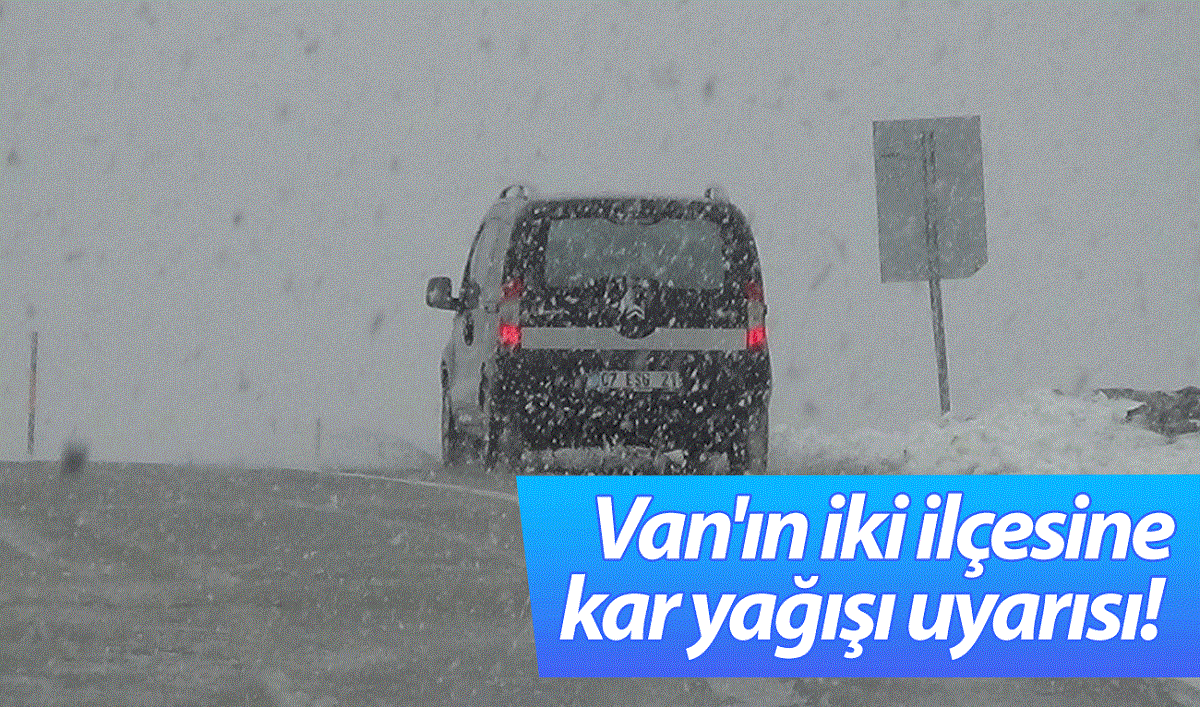 Van'ın iki ilçesine kar yağışı uyarısı!