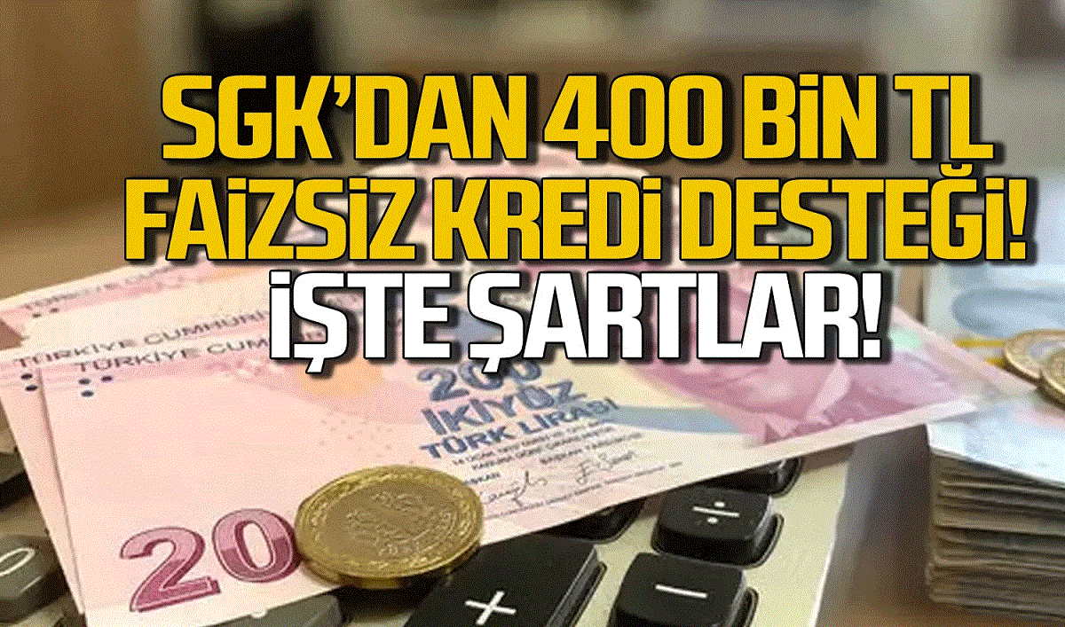 SGK'dan 400 bin TL faizsiz konut kredisi! İşte başvuru şartları...