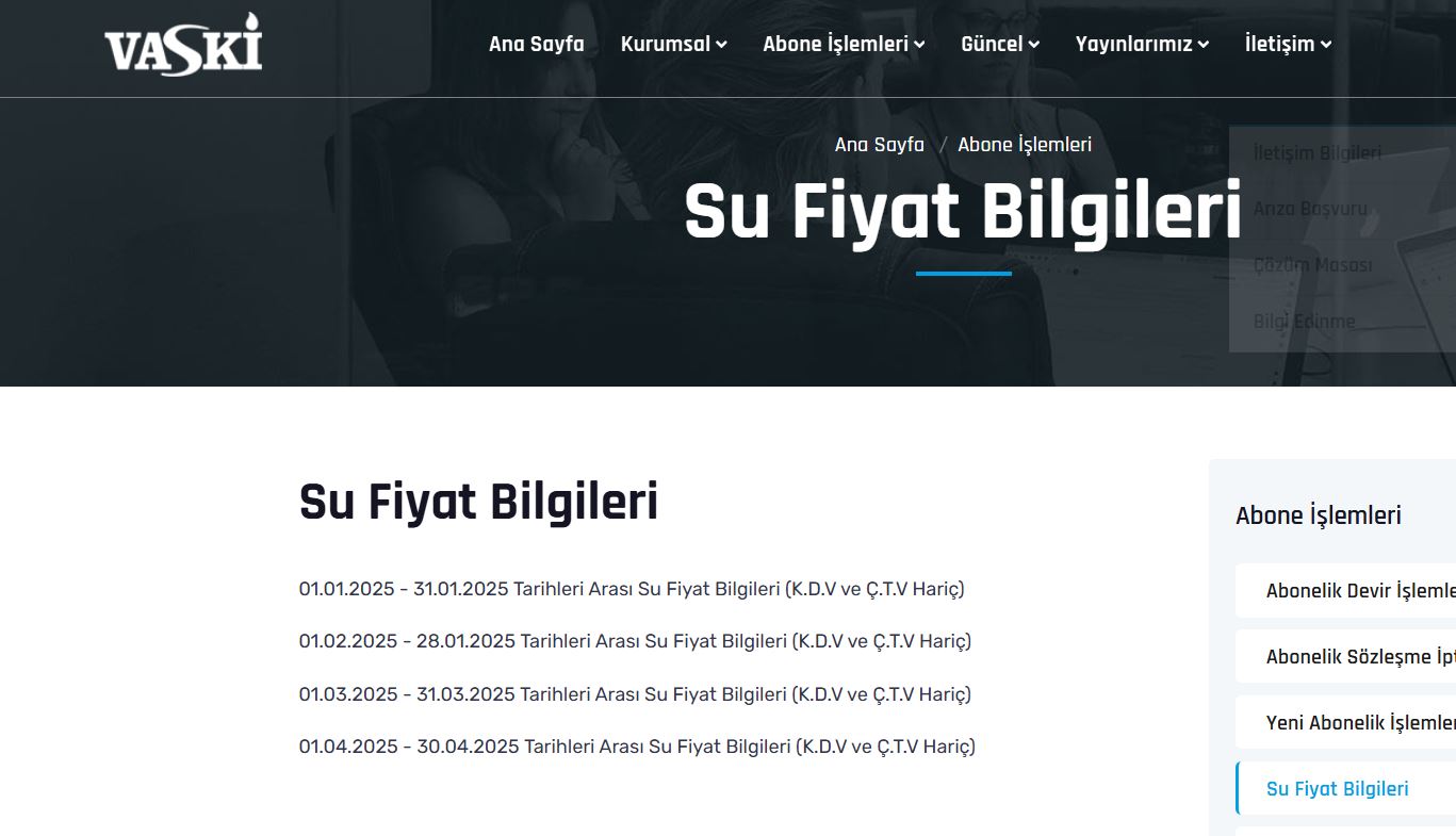Su Zam Fiyatları