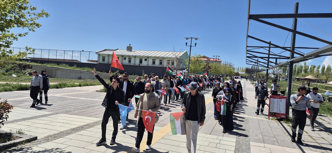 Van Yyü Filistin Yürüyüşü El Ele (1)