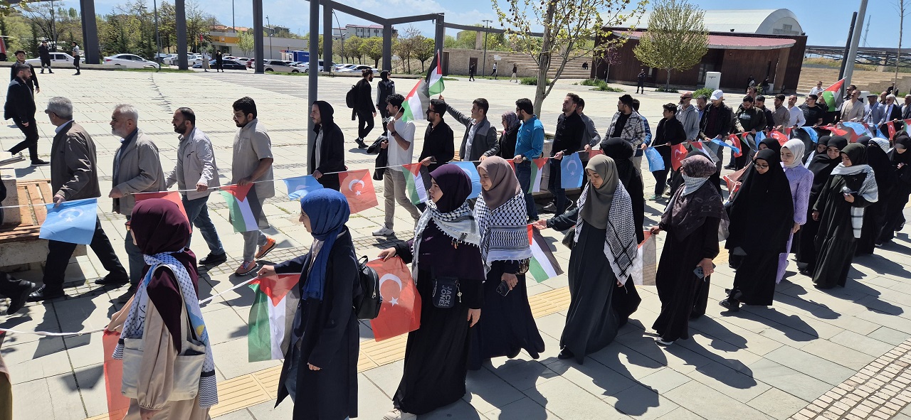 Van Yyü Filistin Yürüyüşü El Ele (3)