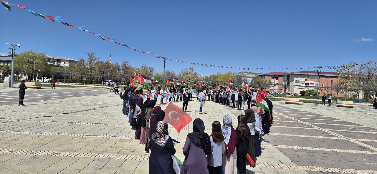 Van Yyü Filistin Yürüyüşü El Ele (4)