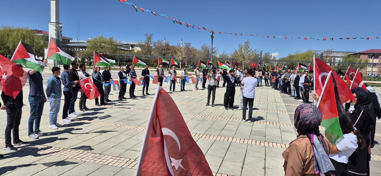 Van Yyü Filistin Yürüyüşü El Ele (6)