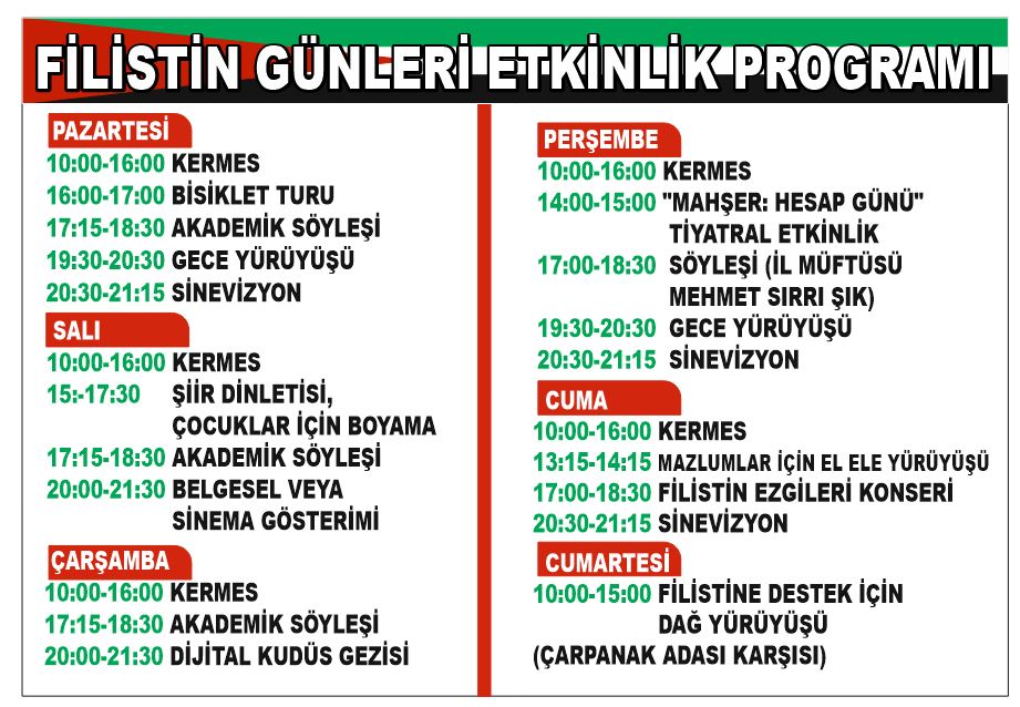 Van Yyü Gazze Etkinlikleri