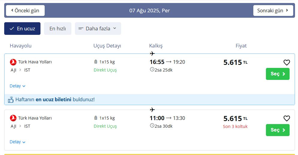 Van Istanbul Uçak Bileti (2)