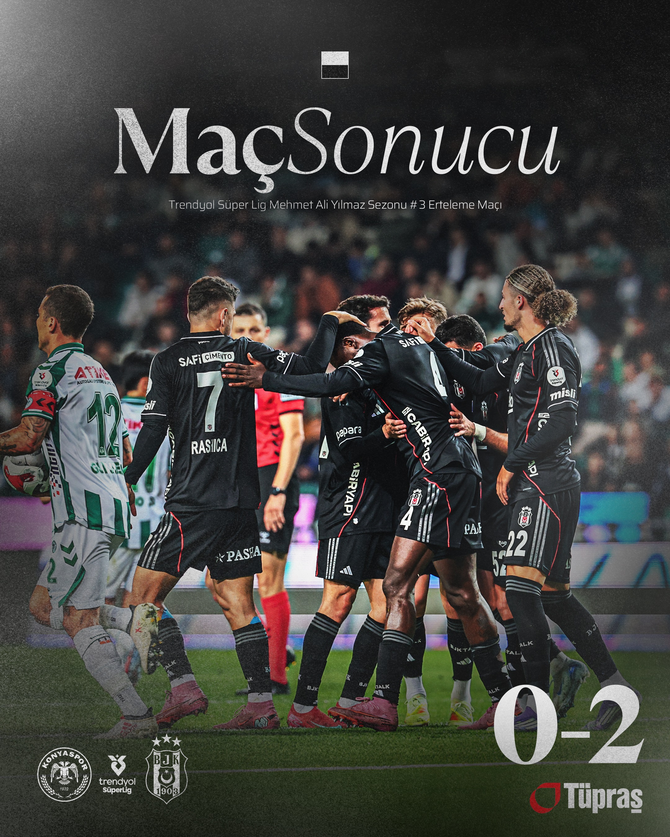 Besiktas Konyadan 3 Puanla Dondu Ndidi Ve Abraham Sahne Aldi 1
