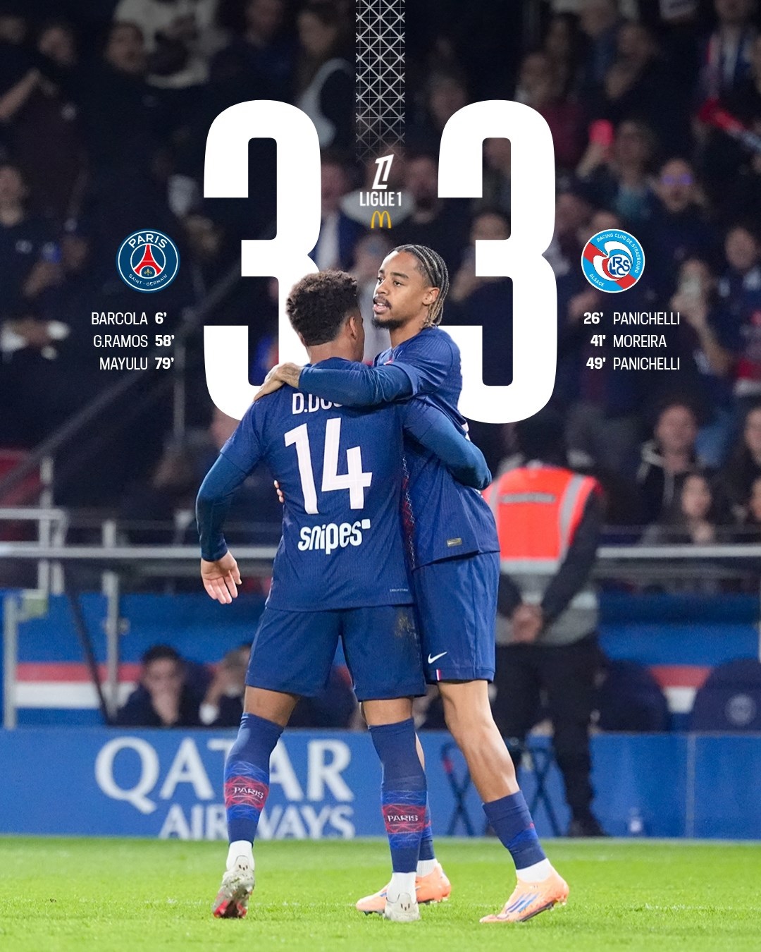 Ligue 1De Zorlu Mucadele Psg Son Dakika Goluyle 2 Farkli Gerilikten Dondu 1