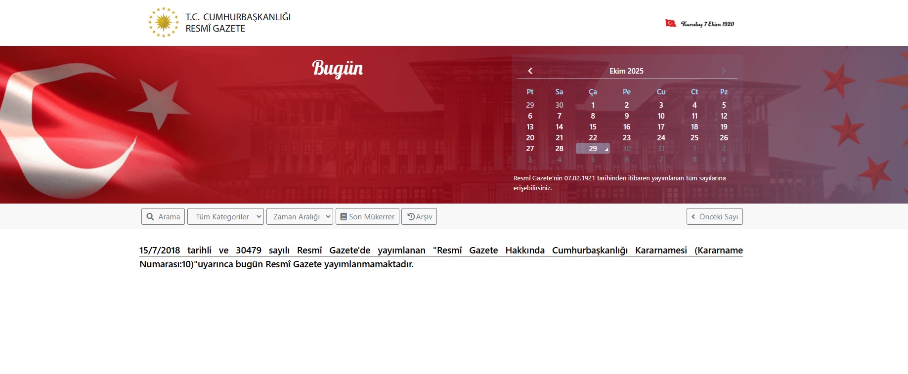 Resmi Gazete Bugun Yayimlanmadi Nedeni Belli Oldu 1