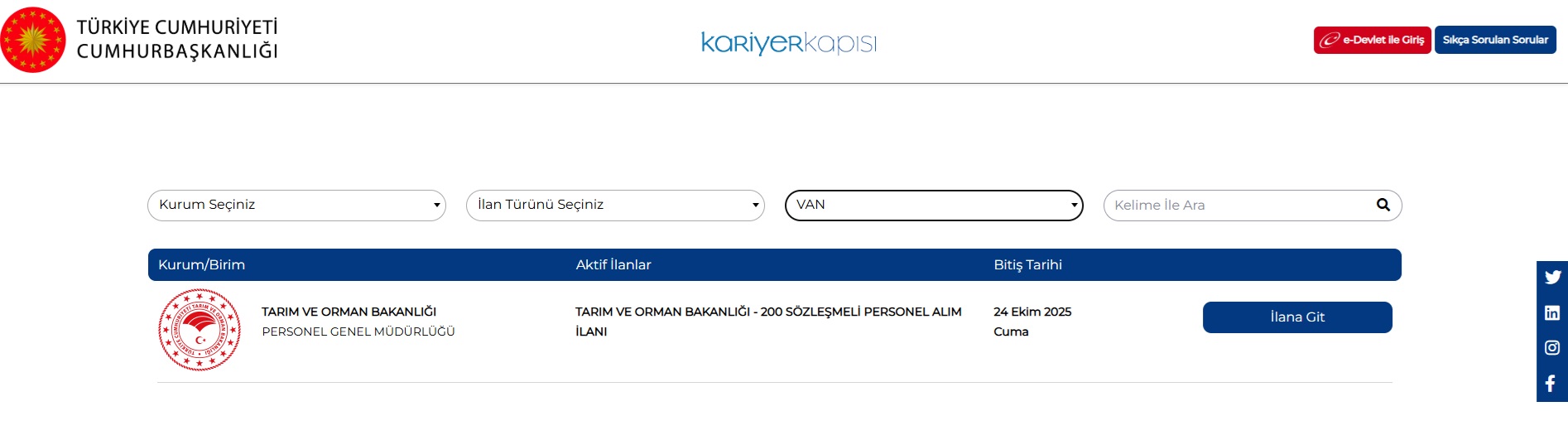 Tarim Ve Orman Bakanligindan Vana 5 Farkli Kadroda Personel Alimi 3