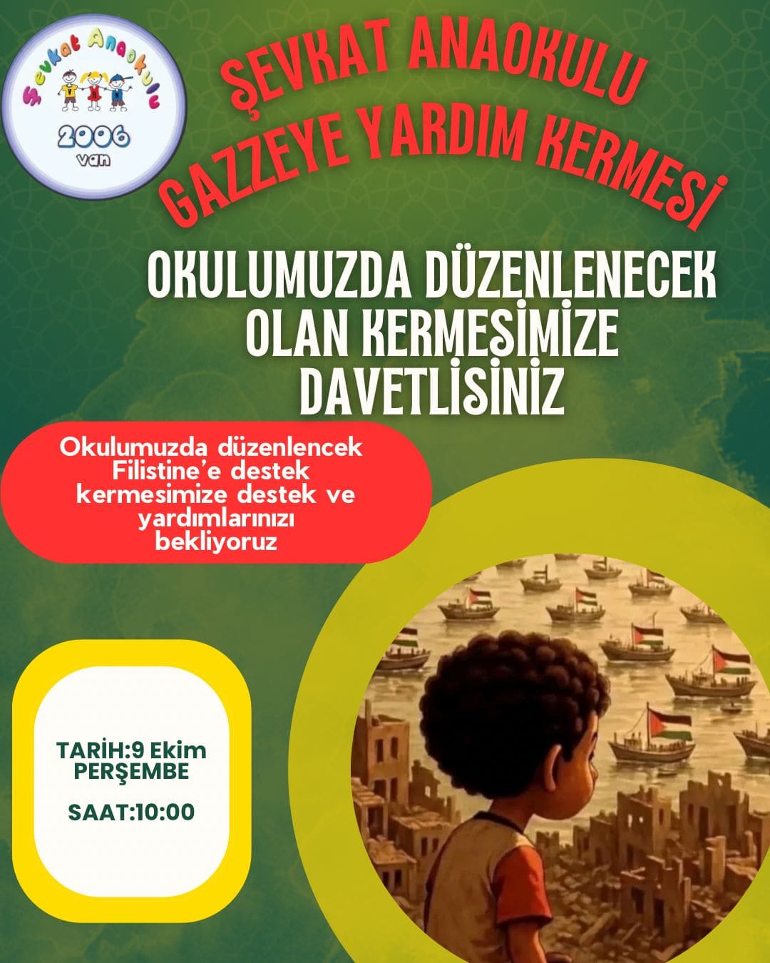 Van’daki Okullarda Gazze Için Kermes Seferberliği (3)-1