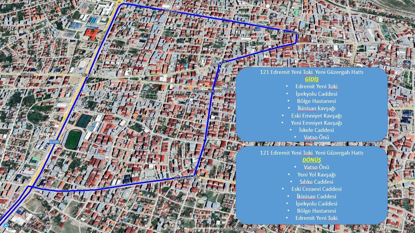 Van'da yeni otobüs güzergahları belli oldu