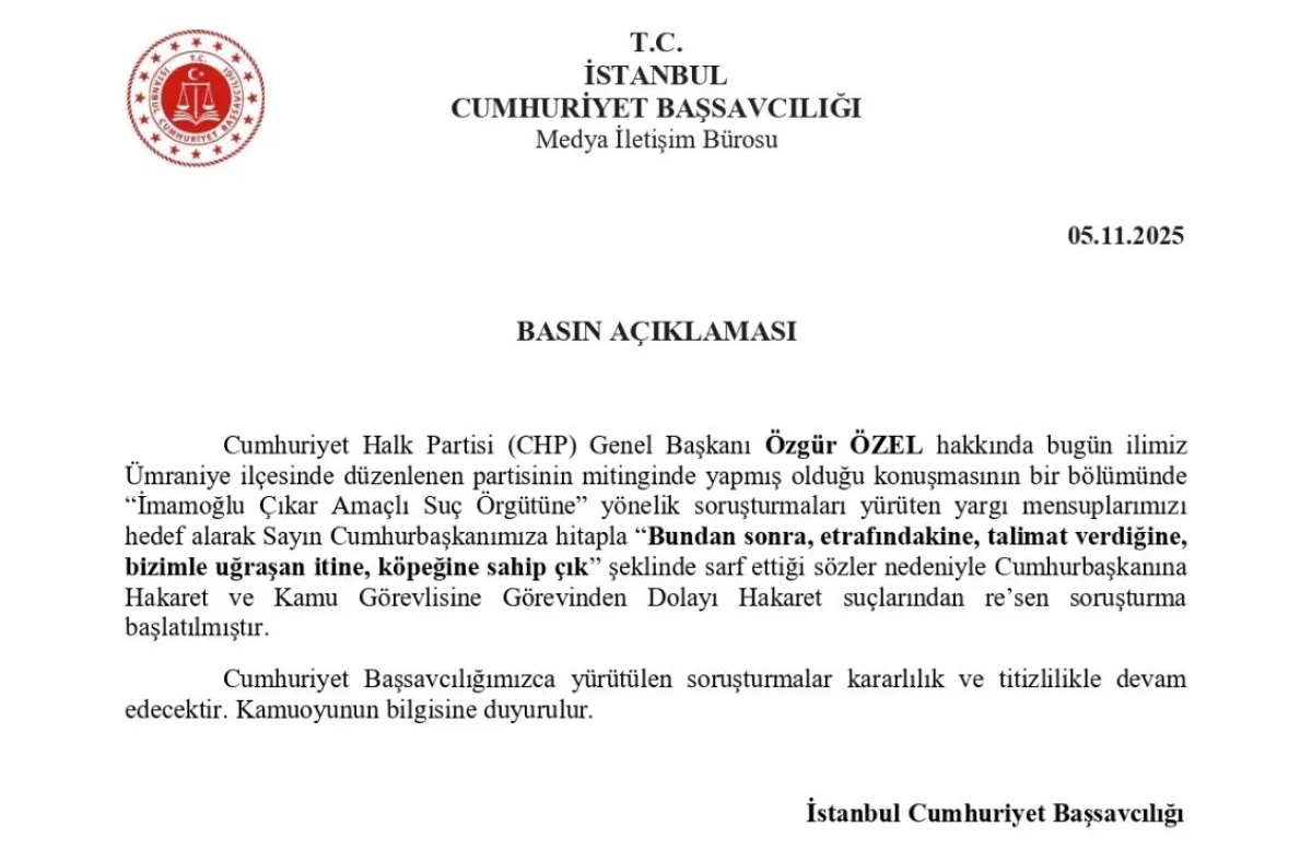 Ozel Hakkinda Sorusturma Baslatildi Itine Kopegine Sahip Cik 1