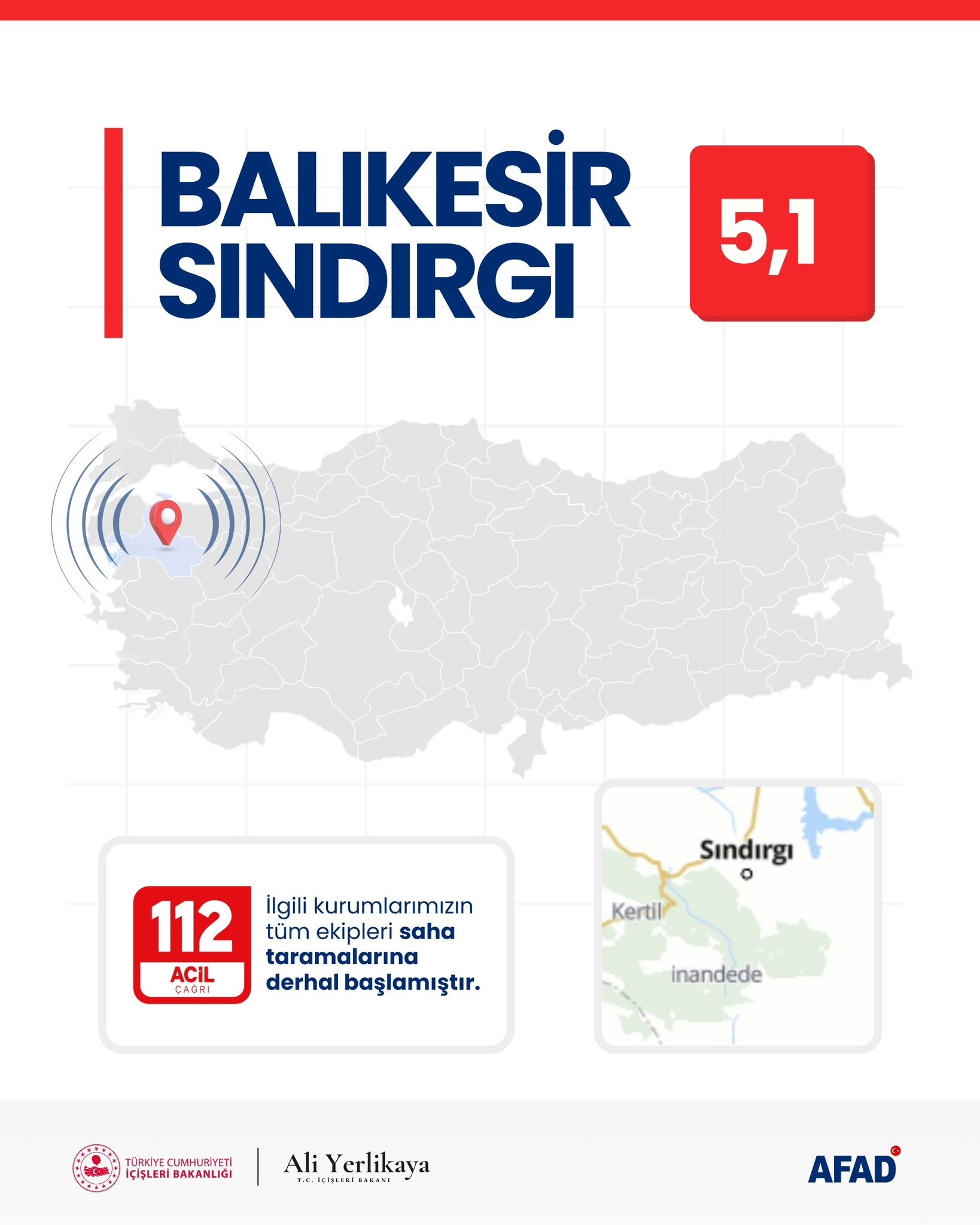 Balıkesir’de Korkutan Sarsıntı 5.1 Büyüklüğünde Deprem 2