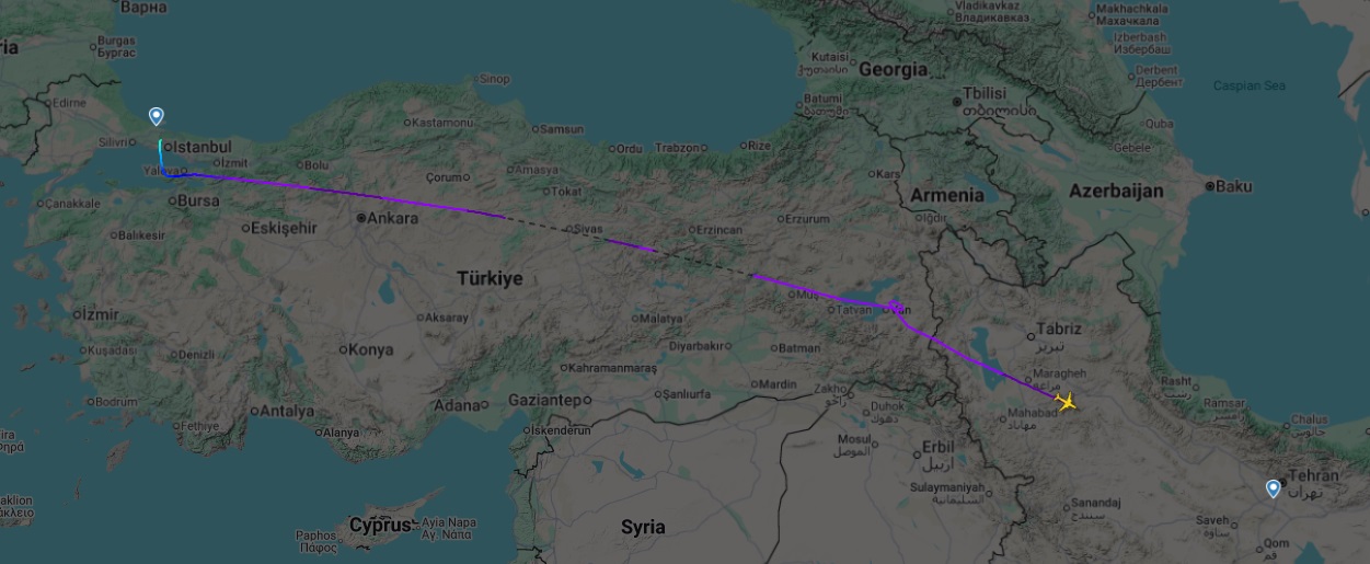Van Semalarında Kritik Dönüş İran Uçağı Son Anda Rota Değiştirdi 3
