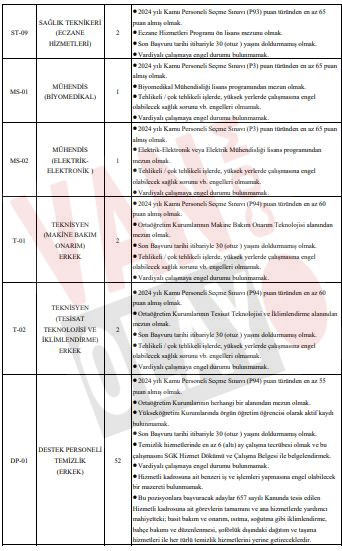 Van Yüzüncü Yıl Üniversitesi Çok Sayıda Personel Alacak! (5)