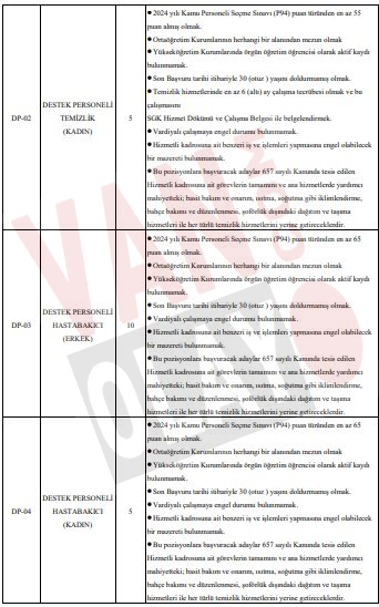 Van Yüzüncü Yıl Üniversitesi Çok Sayıda Personel Alacak! (6)
