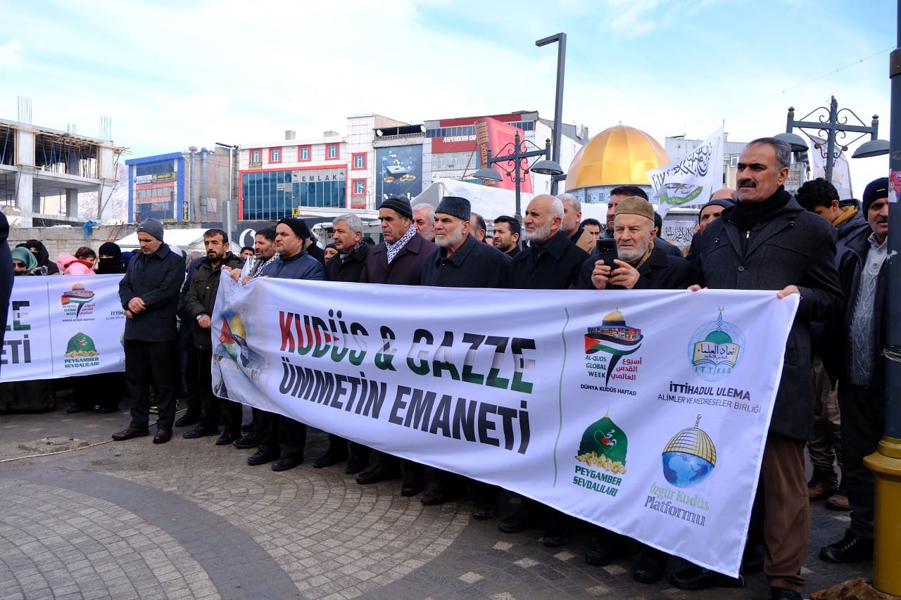 Van’da Dünya Kudüs Haftası Basın Açıklaması Düzenlendi (2)