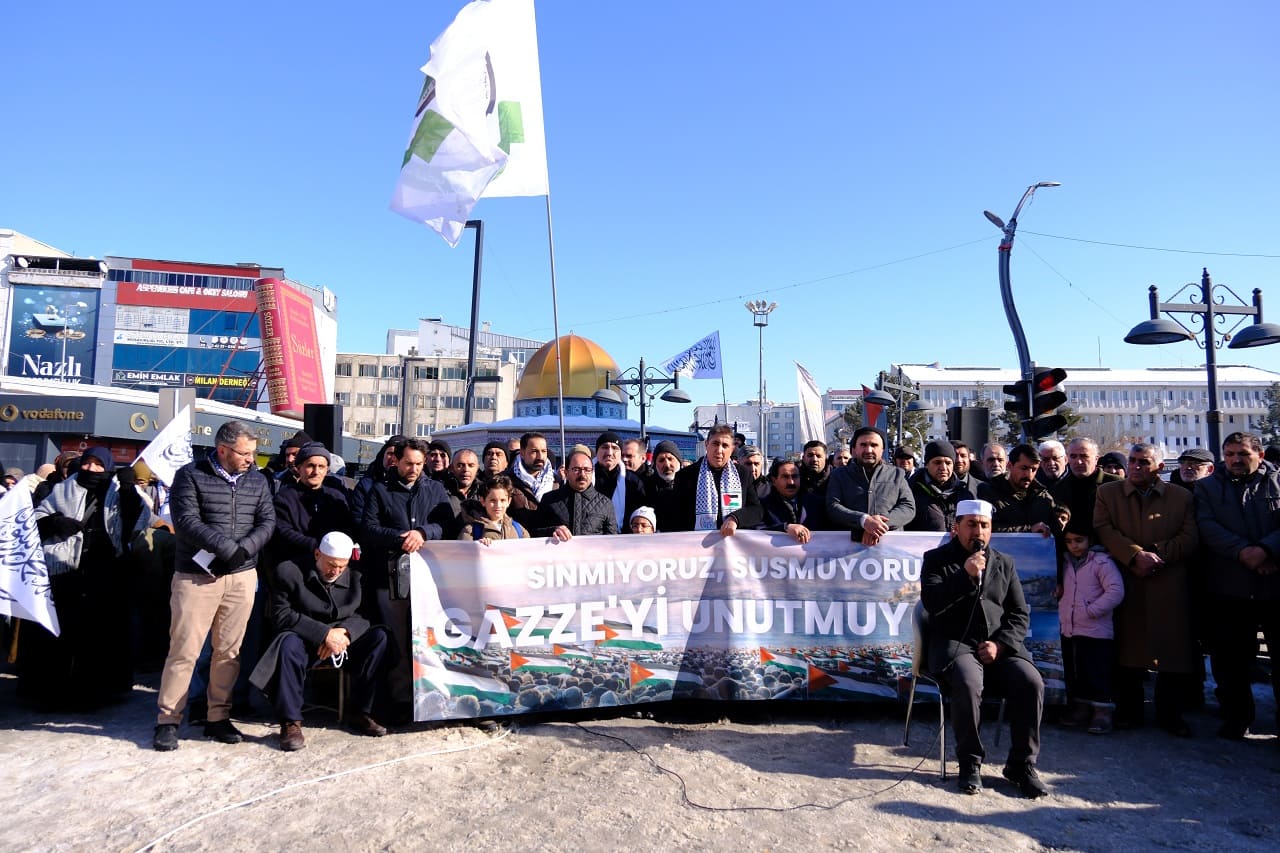 Van'da Ortak Çağrı Sinmiyoruz, Susmuyoruz, Gazze’yi Unutmuyoruz (3)
