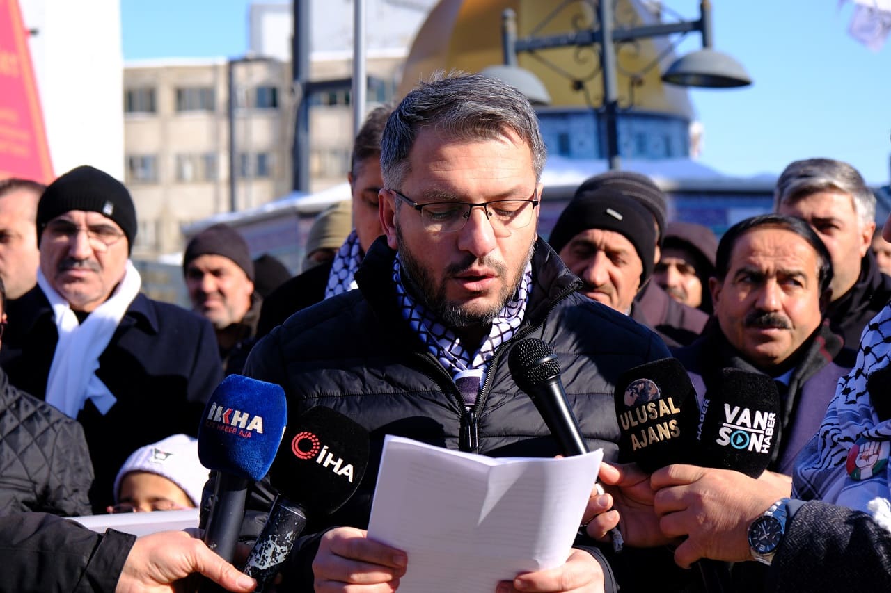 Van'da Ortak Çağrı Sinmiyoruz, Susmuyoruz, Gazze’yi Unutmuyoruz (4)