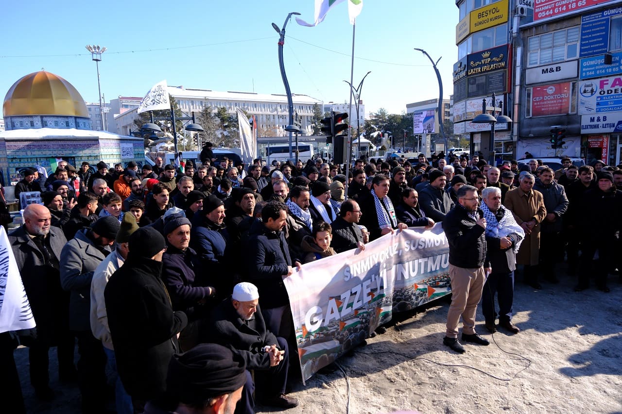 Van'da Ortak Çağrı Sinmiyoruz, Susmuyoruz, Gazze’yi Unutmuyoruz (6)