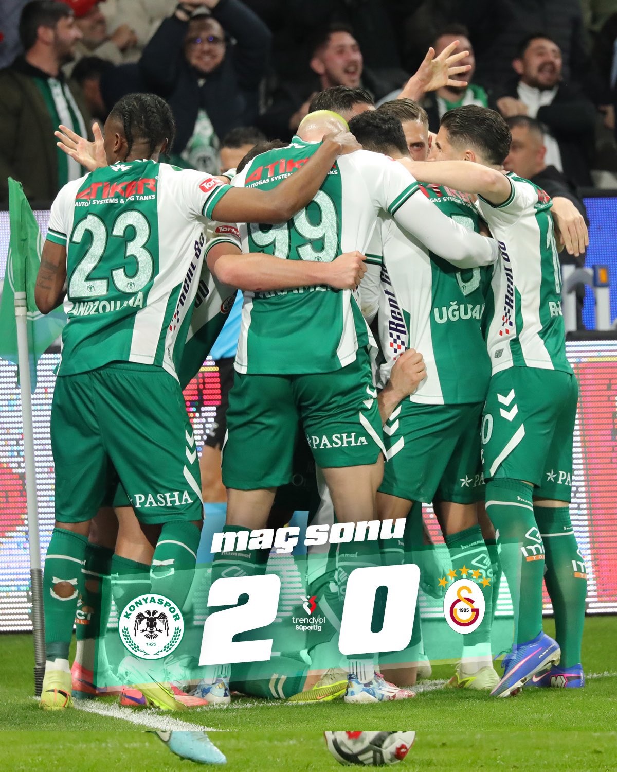 Lider Konya'da Devrildi Galatasaray 10 Maç Sonra Kaybetti 1